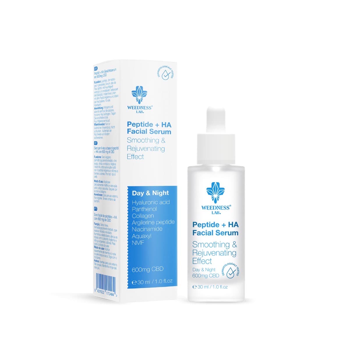 Buy CBD peptide serum with hyaluronic acid for hydration