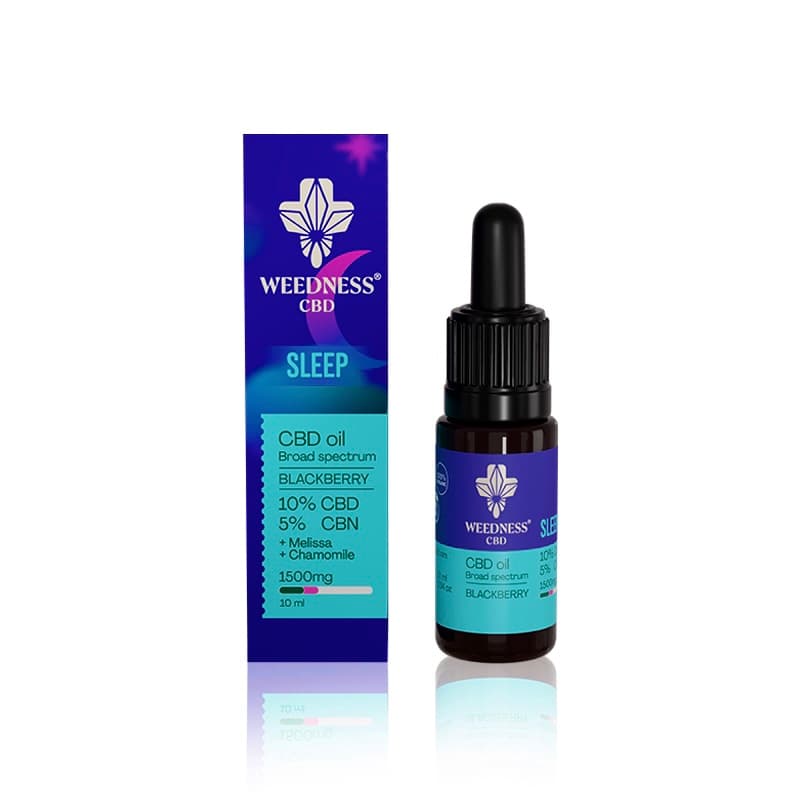 Έλαιο CBD Sleep 10% + CBN 5% | Βατόμουρο 10ml