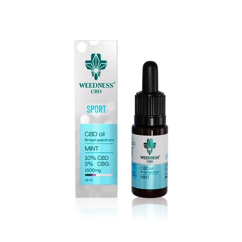 Έλαιο CBD Sport 10% + CBG 5% | Μέντα 10ml