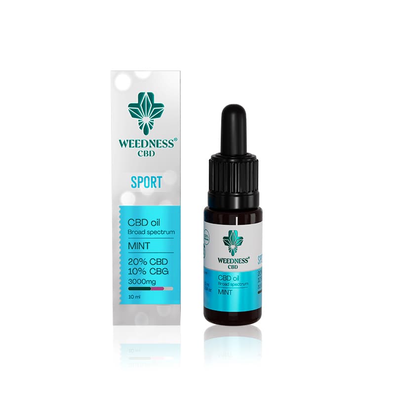 Έλαιο CBD Sport 20% + CBG 10% | Μέντα 10ml