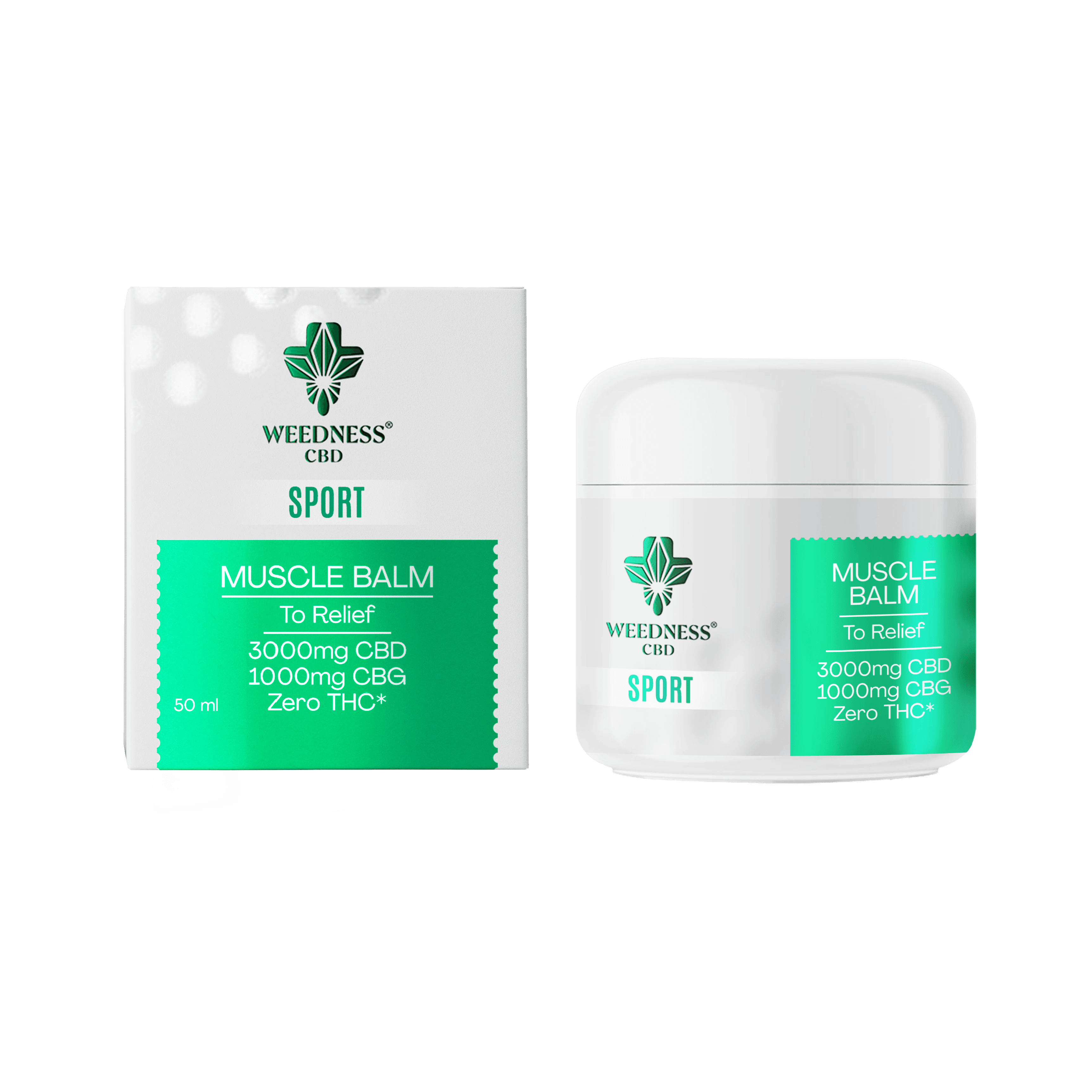 Βάλσαμο Sport Ανακούφισης Μυών 3000mg CBD και 1000mg CBG