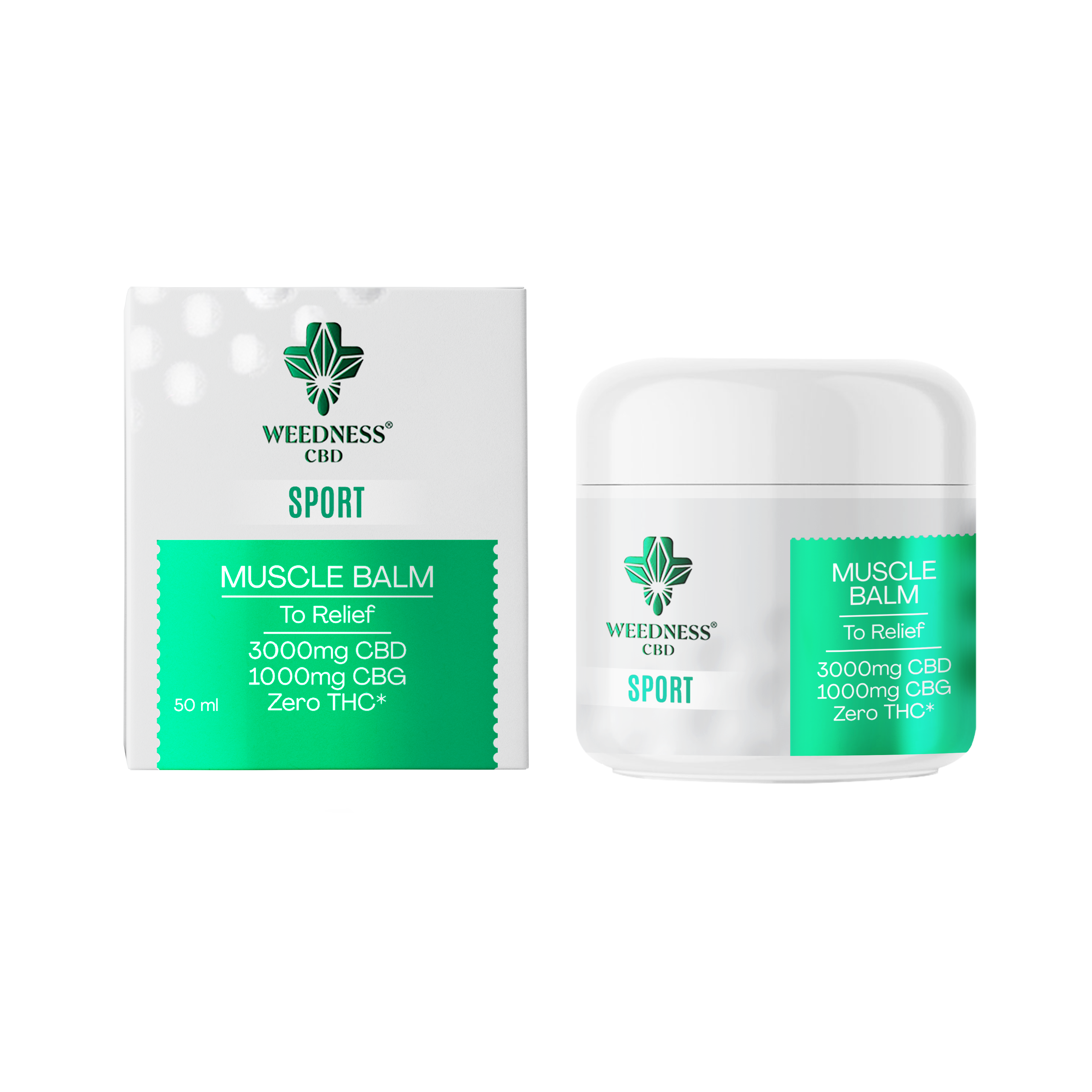 Βάλσαμο Sport Ανακούφισης Μυών 3000mg CBD και 1000mg CBG